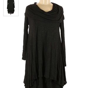 Kenzie Long sleeve
Cowl neckline dress, Black, Gray
Size M
